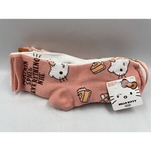 Hello Kitty 2025 Fall Pumpkin Pie Socks Womens 5 Pairs Size 4-10 NEW